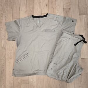 Women's Tan Scrub Top